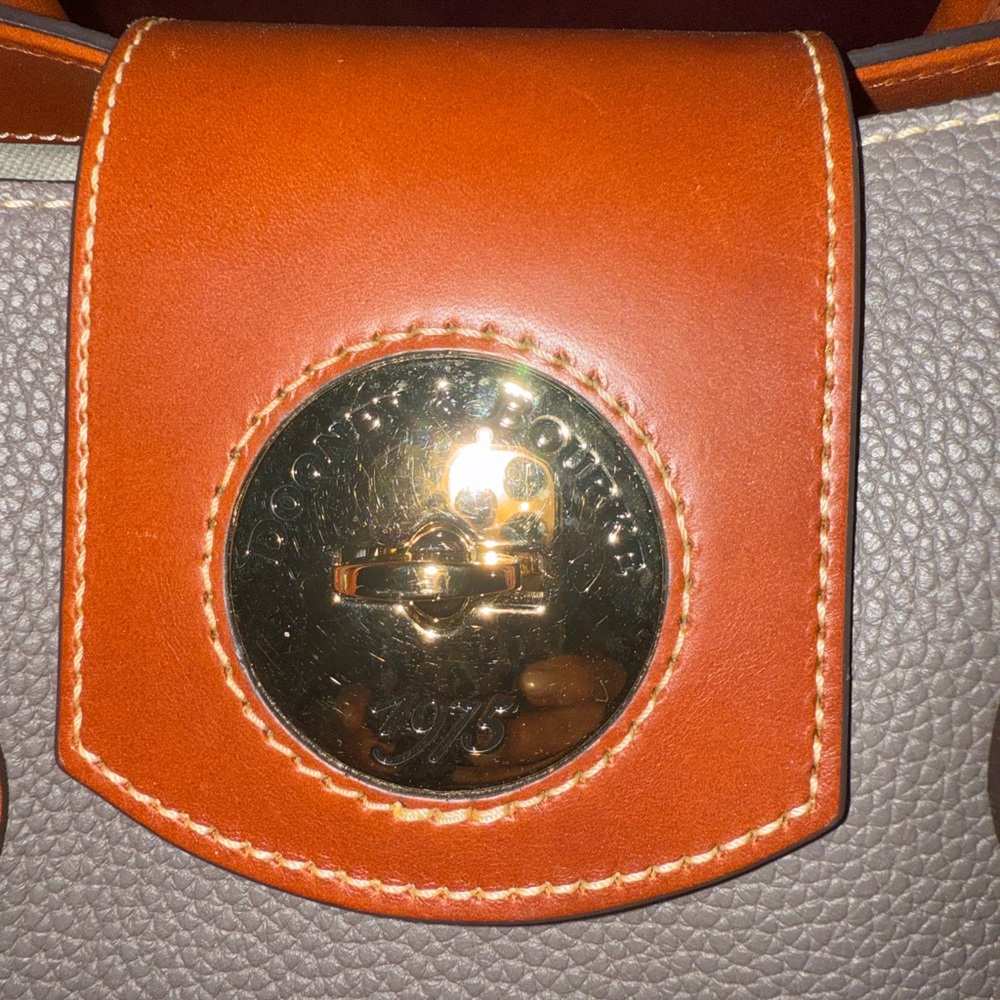 Dooney & Bourke Gray and Brown Satchel - Picture 6 of 16